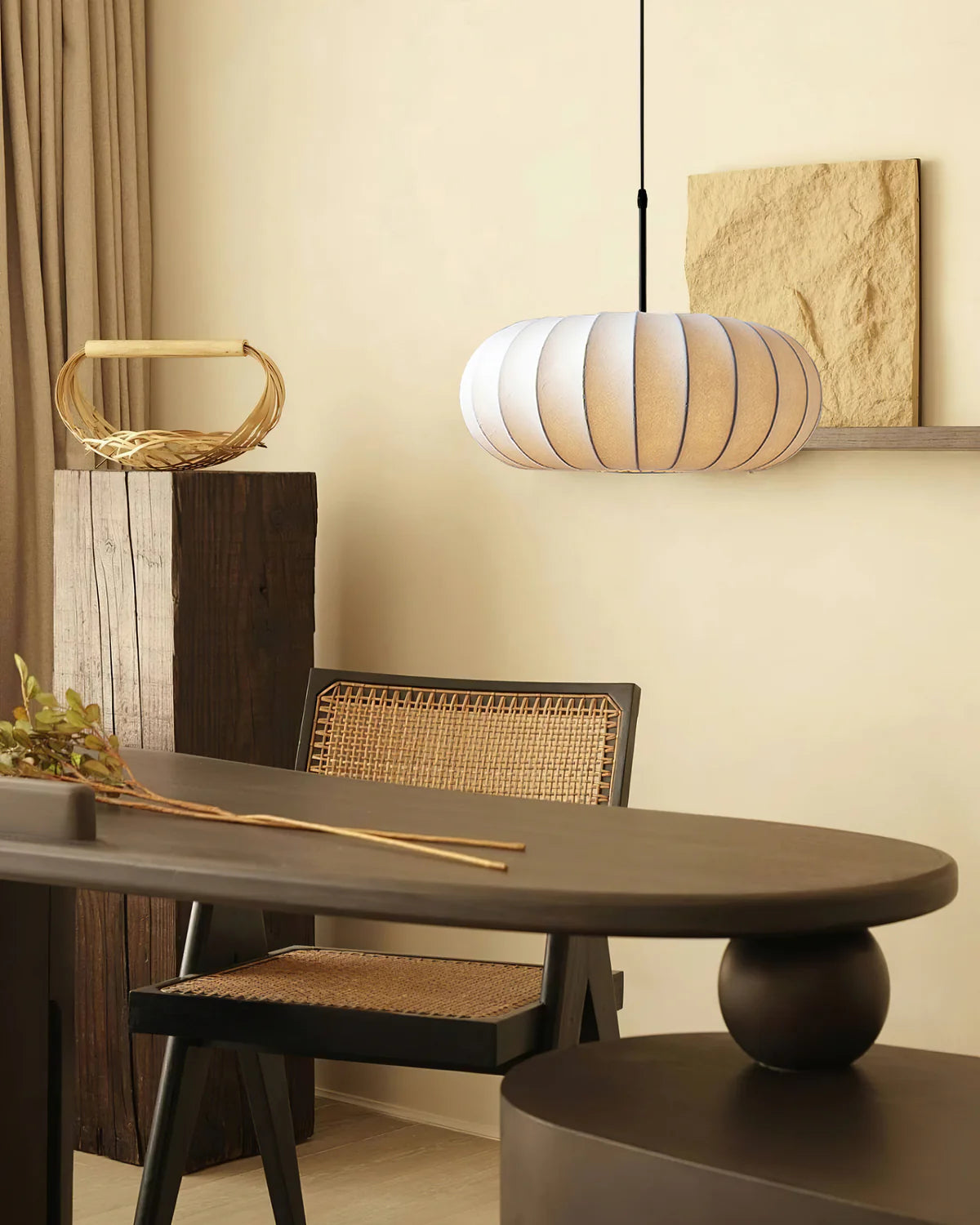 Art Deco Verona Pumpkin Pendant Light - Loonglight