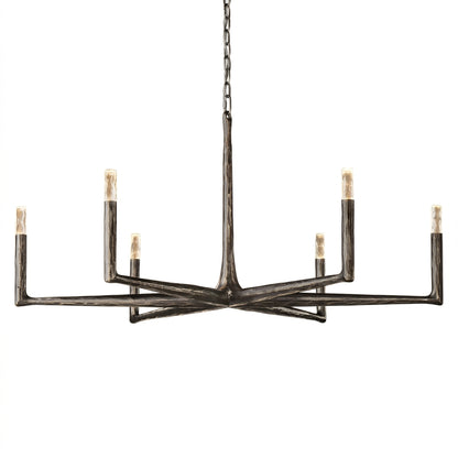 Astraea Hand-Forged Brass Chandelier