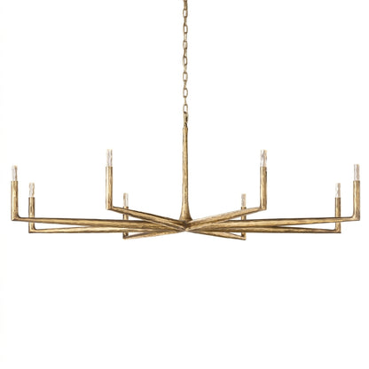 Astraea Hand-Forged Brass Chandelier