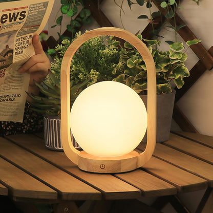 Tavellio Wooden Portable Table Lamp - Loonglight