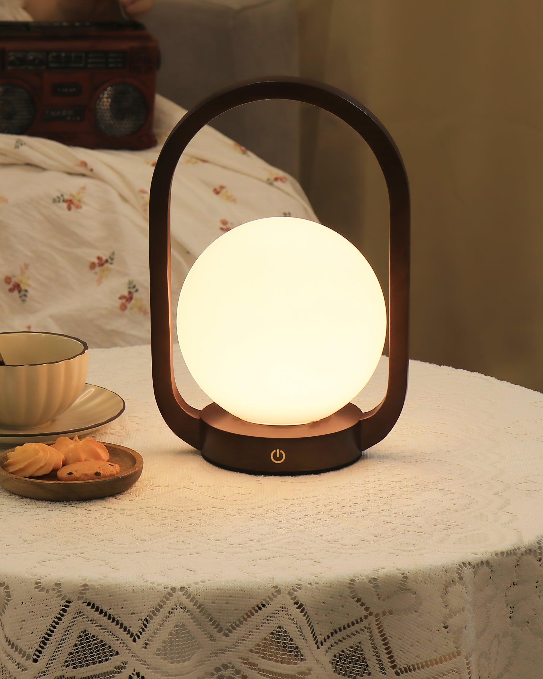Tavellio Wooden Portable Table Lamp - Loonglight