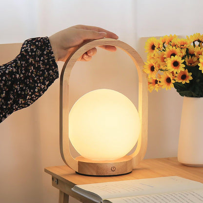 Tavellio Wooden Portable Table Lamp - Loonglight