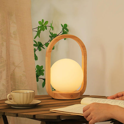 Tavellio Wooden Portable Table Lamp - Loonglight