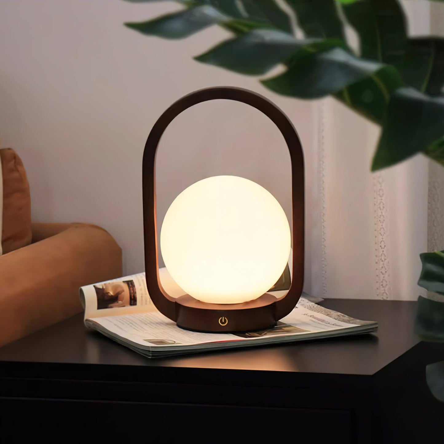 Tavellio Wooden Portable Table Lamp - Loonglight