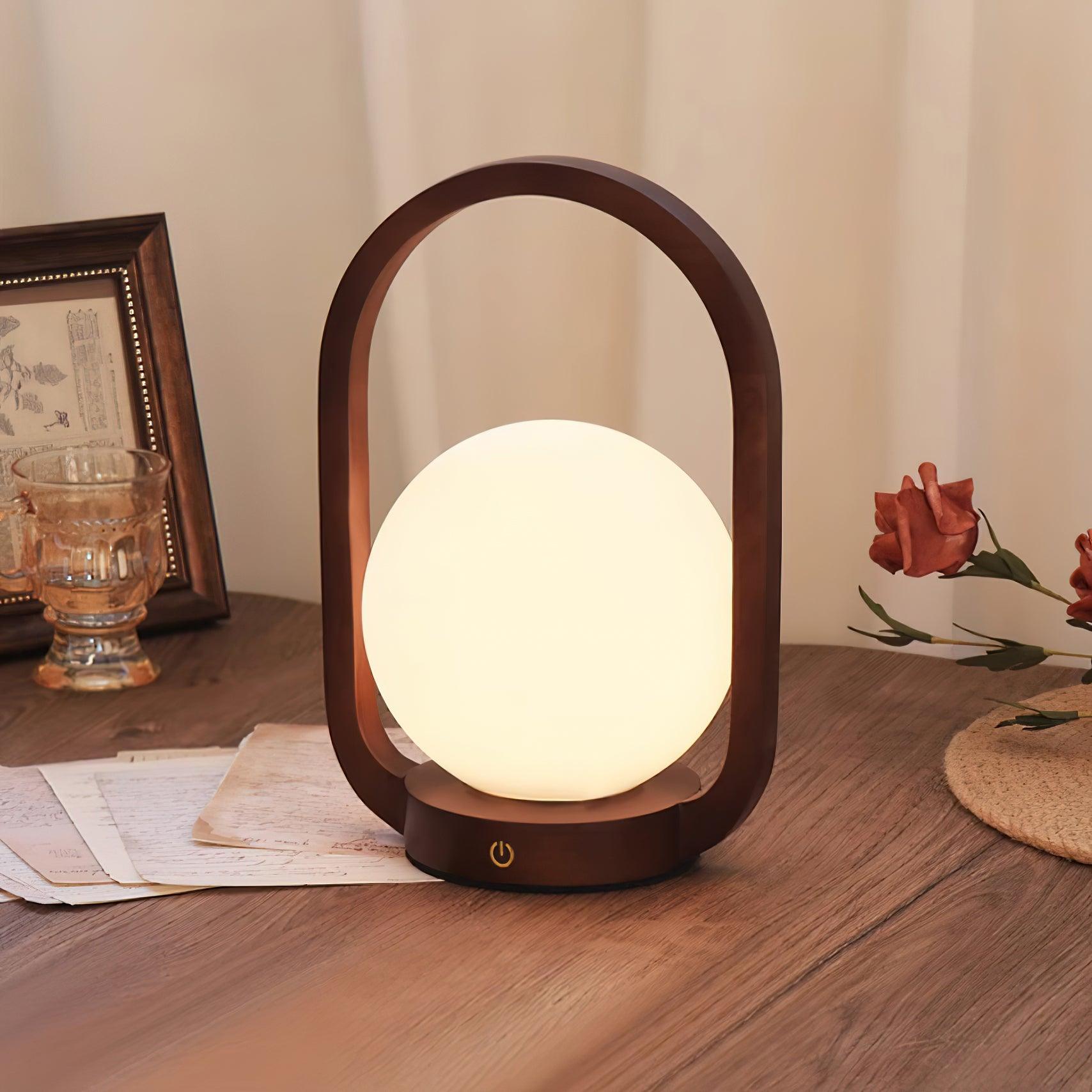 Tavellio Wooden Portable Table Lamp - Loonglight