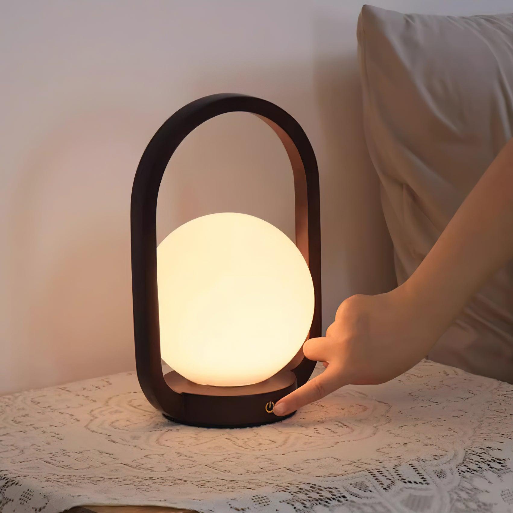 Tavellio Wooden Portable Table Lamp - Loonglight