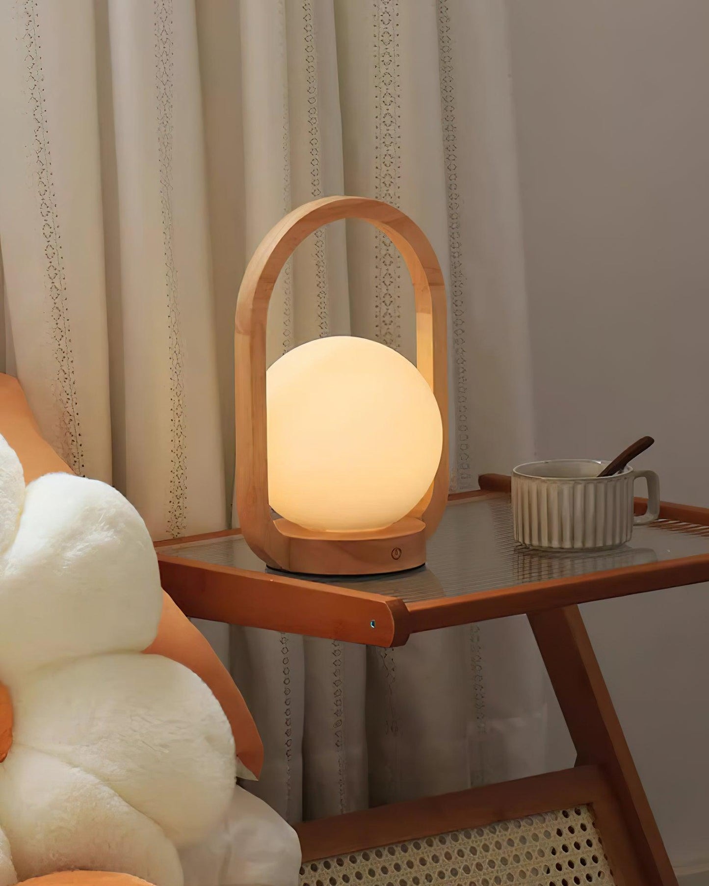 Tavellio Wooden Portable Table Lamp - Loonglight