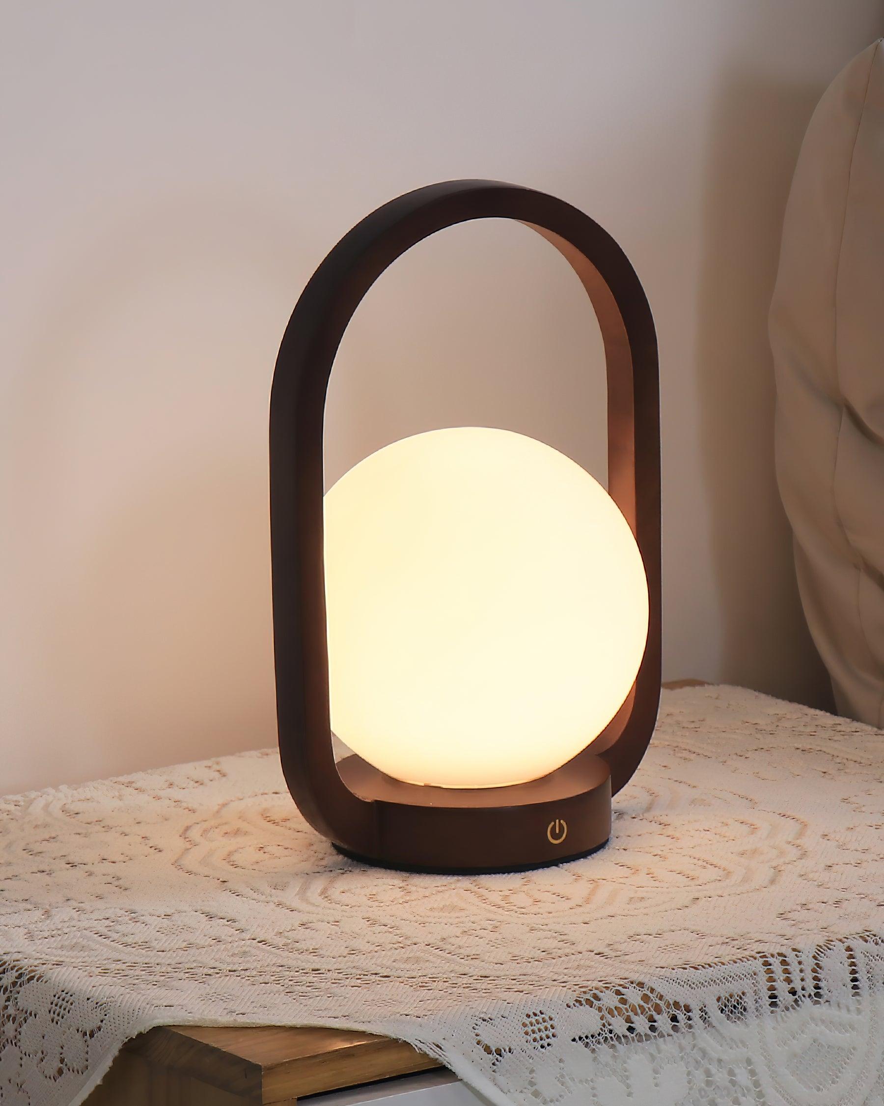 Tavellio Wooden Portable Table Lamp - Loonglight