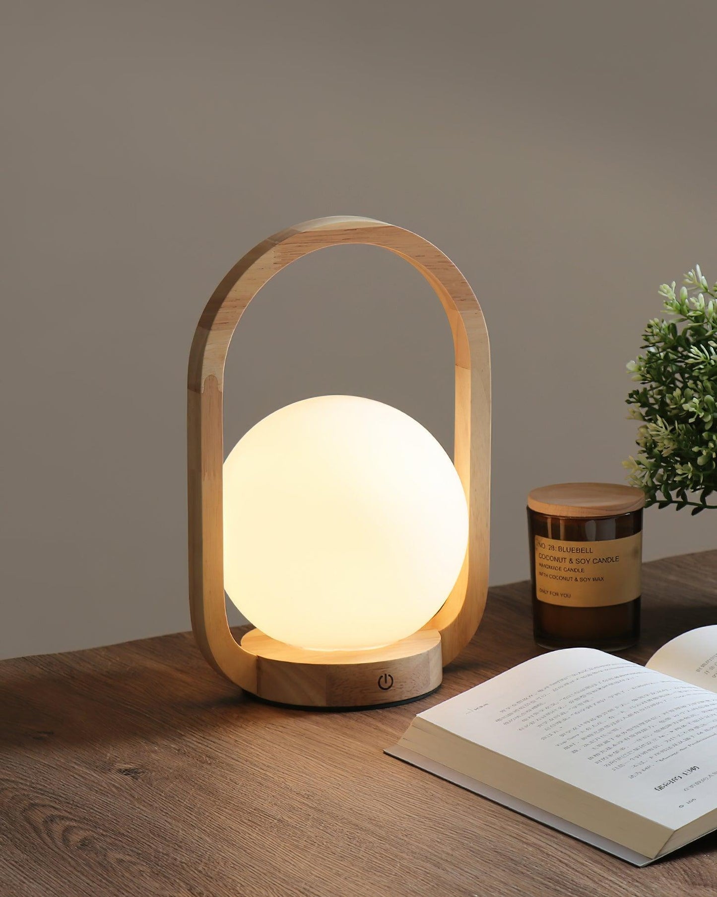 Tavellio Wooden Portable Table Lamp - Loonglight