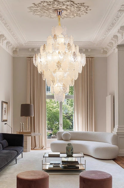 Aurelia Leaf Crystal Chandelier
