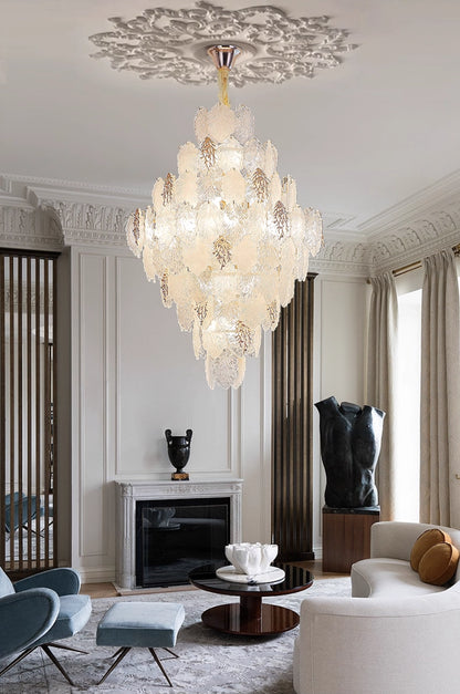 Aurelia Leaf Crystal Chandelier