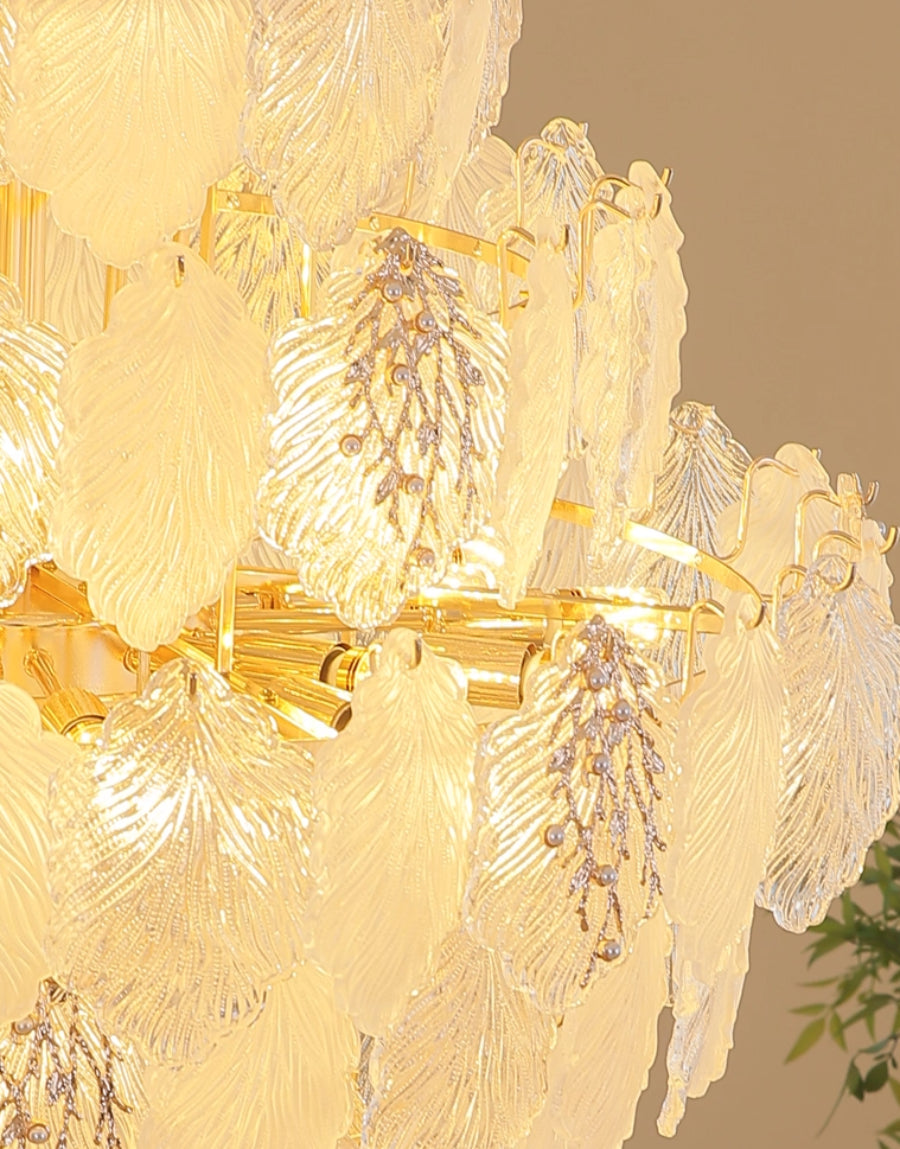 Aurelia Leaf Crystal Chandelier