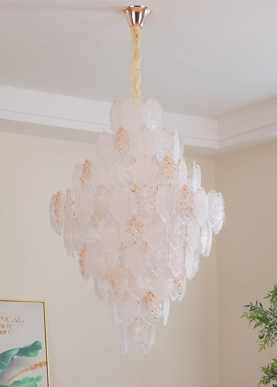 Aurelia Leaf Crystal Chandelier
