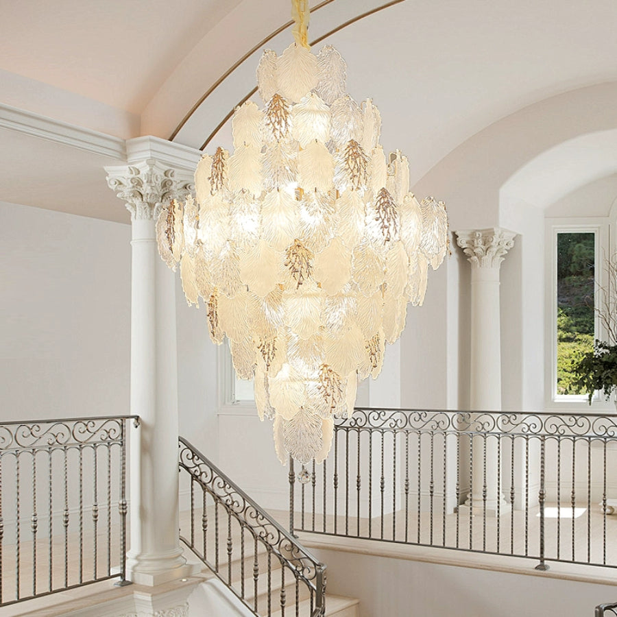 Aurelia Leaf Crystal Chandelier