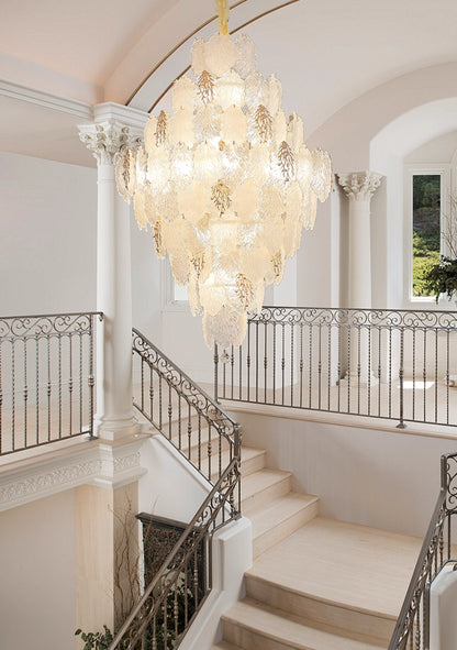 Aurelia Leaf Crystal Chandelier