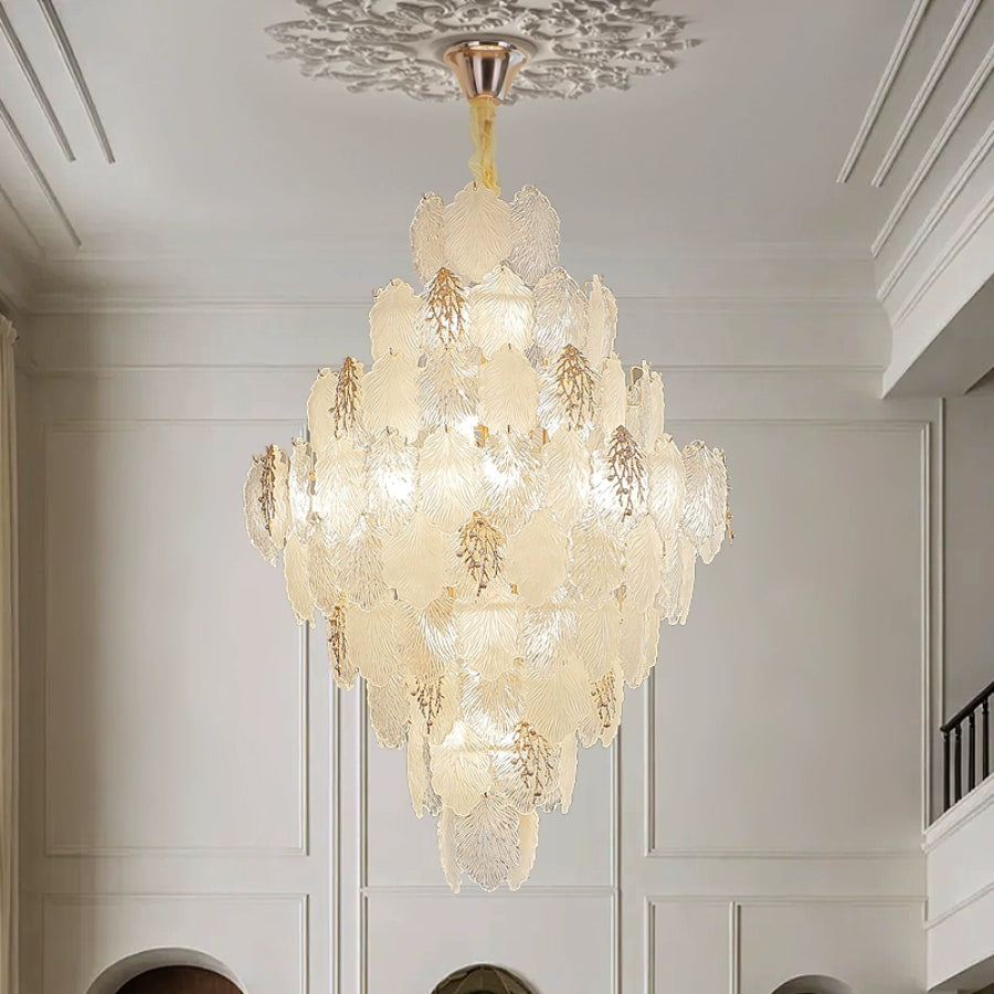 Aurelia Leaf Crystal Chandelier