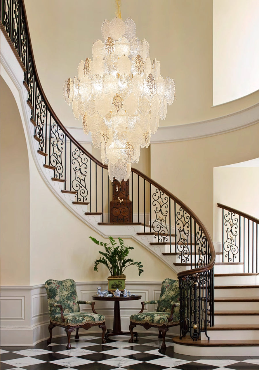 Aurelia Leaf Crystal Chandelier