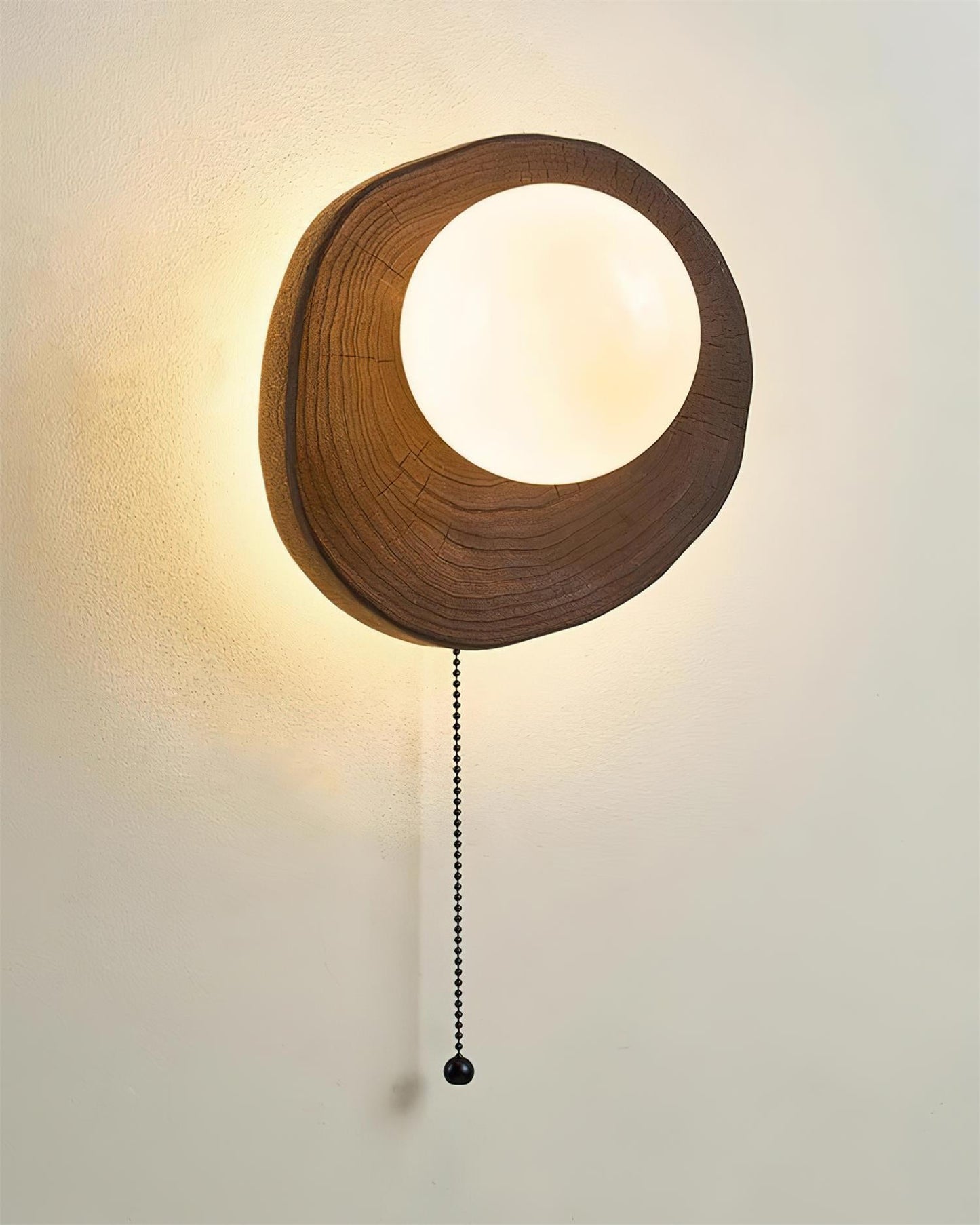 Asanoha Wabi-Sabi Wood Wall Lamp