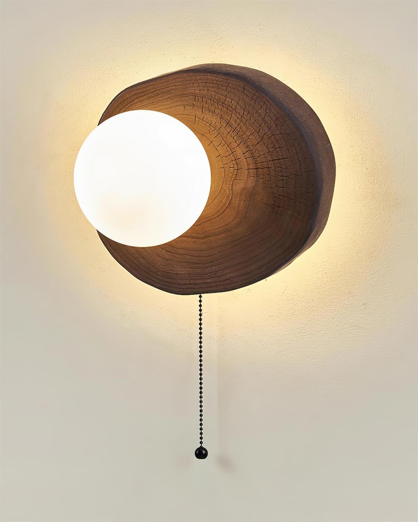 Asanoha Wabi-Sabi Wood Wall Lamp