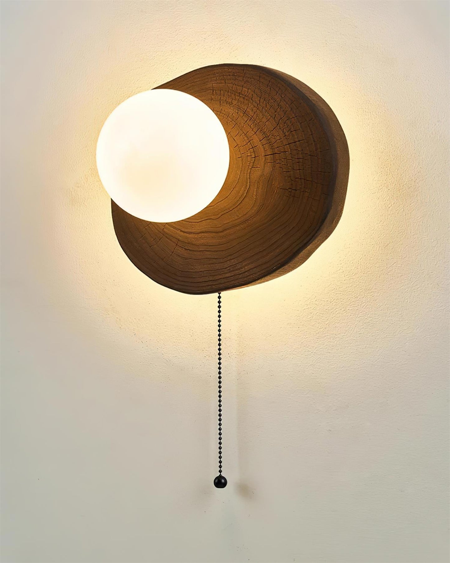 Asanoha Wabi-Sabi Wood Wall Lamp