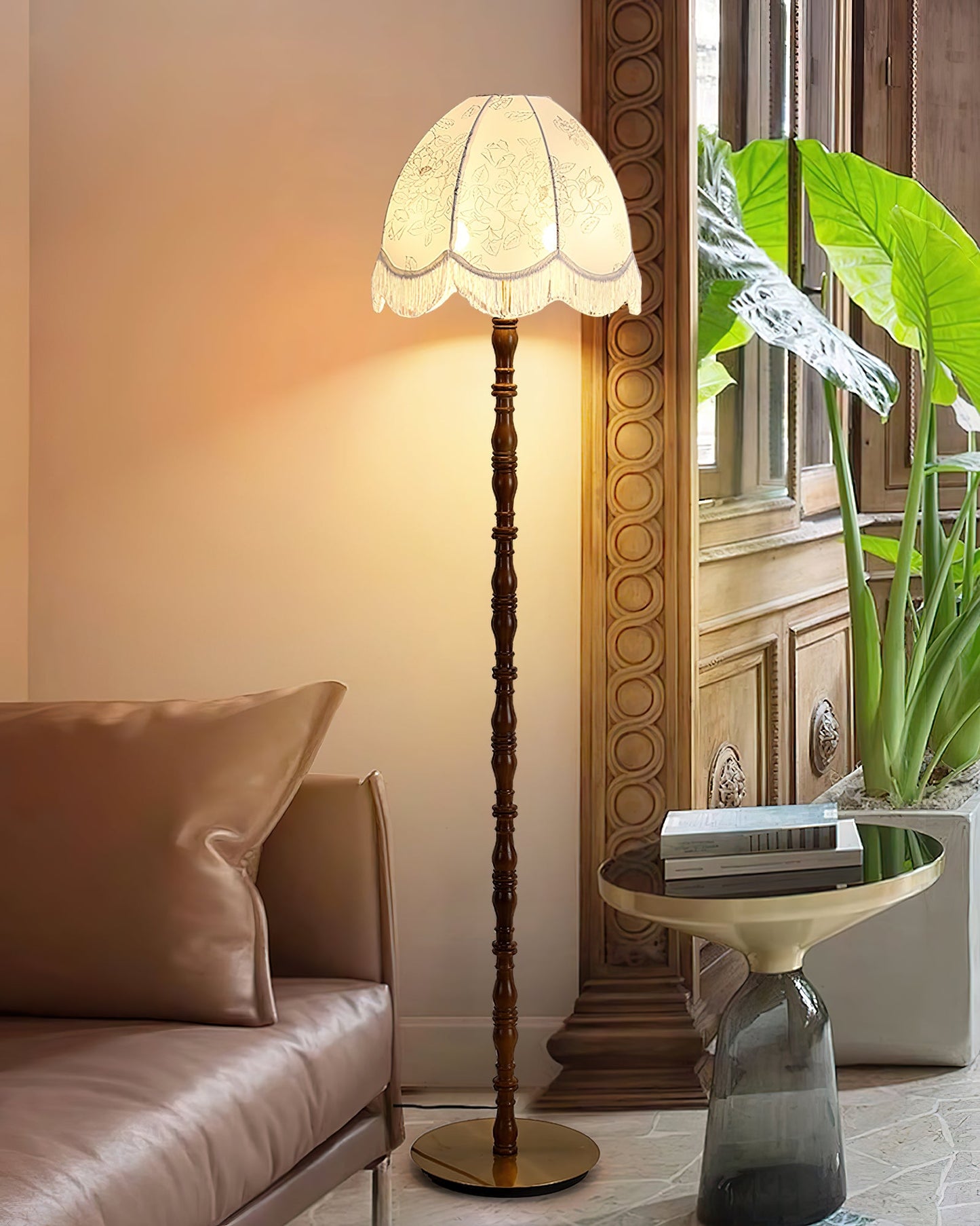 Bari Fabric Floor Lamp - Loonglight