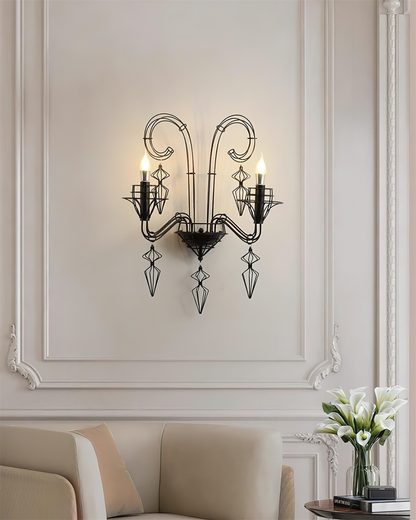 Baroque Vintage Iron Wall Lamp