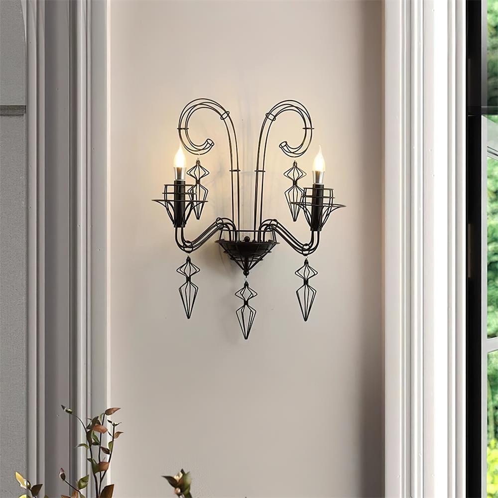 Baroque Vintage Iron Wall Lamp