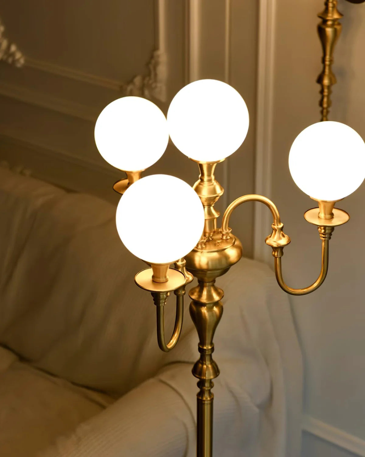 Beatty Brass Floor Lamp - Loonglight