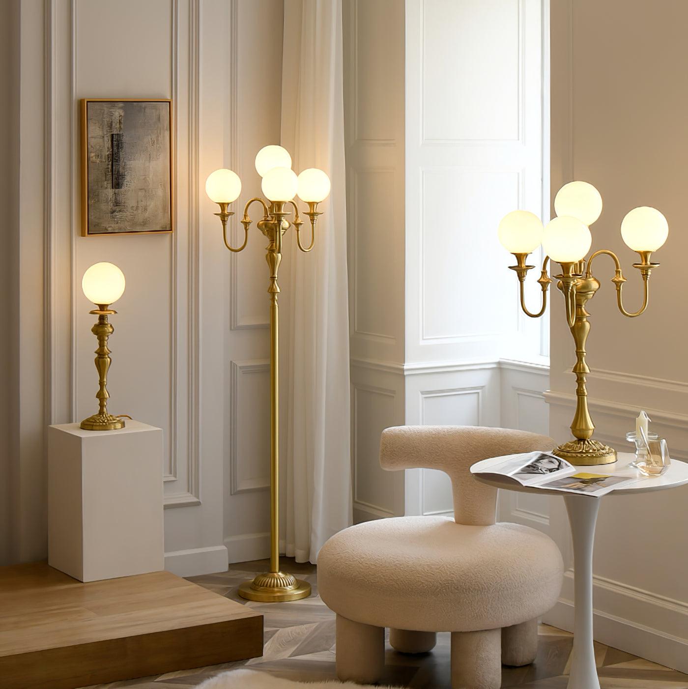 Beatty Brass Floor Lamp - Loonglight