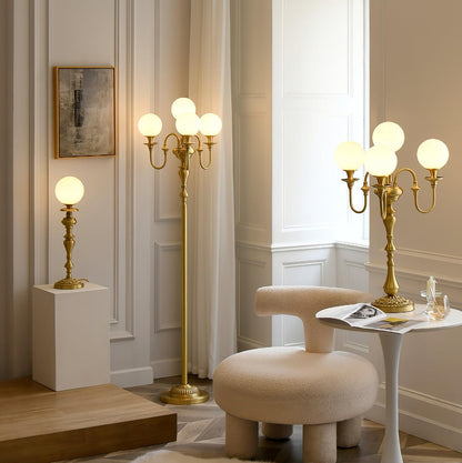 Beatty Brass Floor Lamp - Loonglight