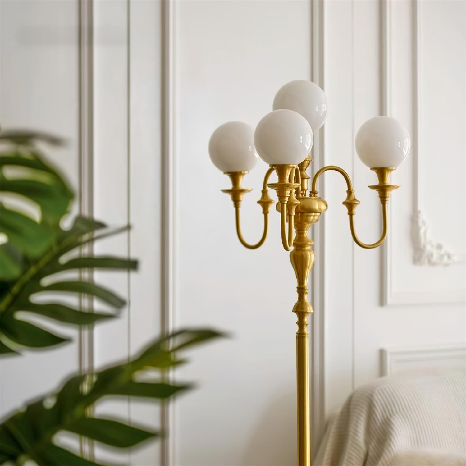 Beatty Brass Floor Lamp - Loonglight