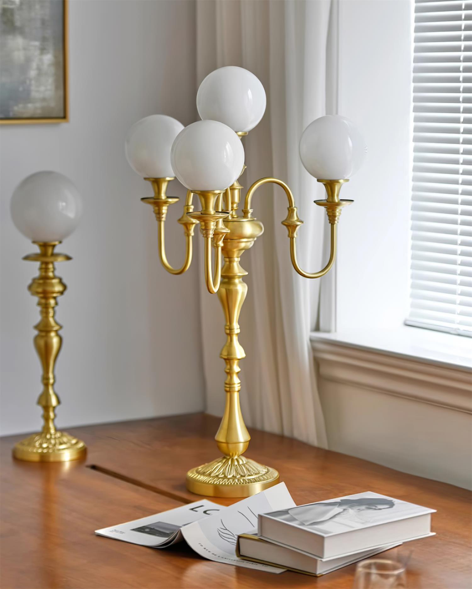 Beatty Brass Table Lamp - Loonglight