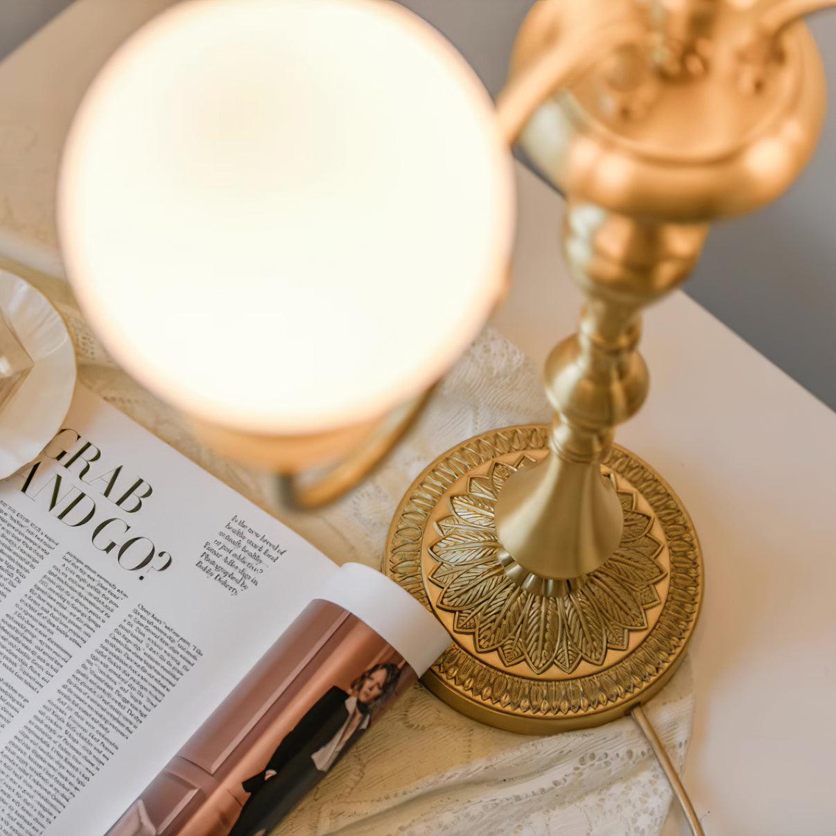 Beatty Brass Table Lamp - Loonglight