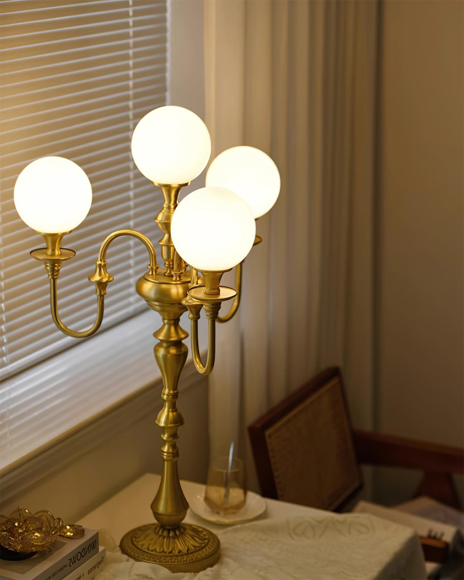 Beatty Brass Table Lamp - Loonglight