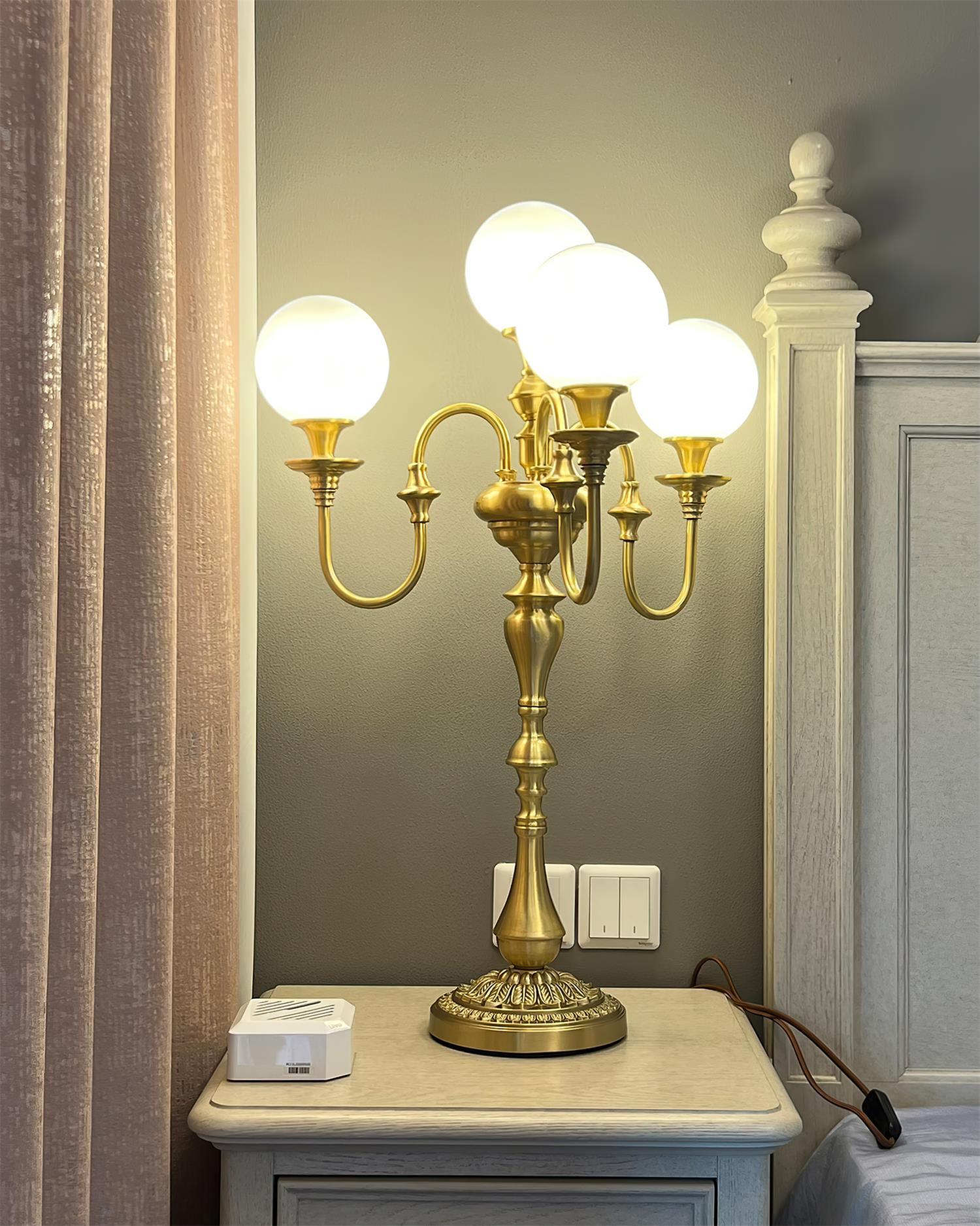 Beatty Brass Table Lamp - Loonglight