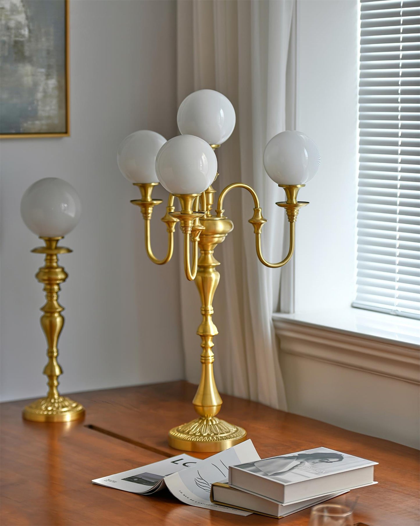Beatty Brass Table Lamp - Loonglight