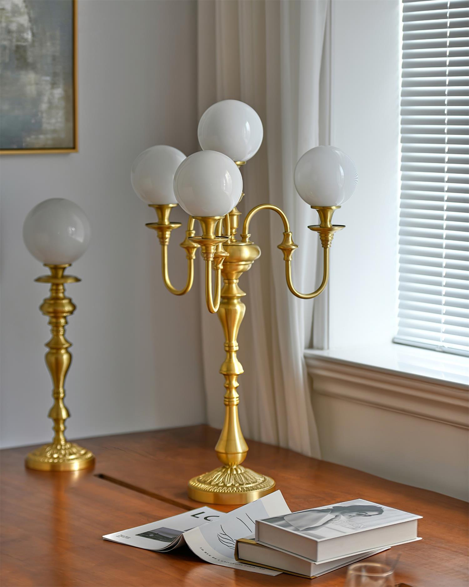 Beatty Brass Table Lamp - Loonglight