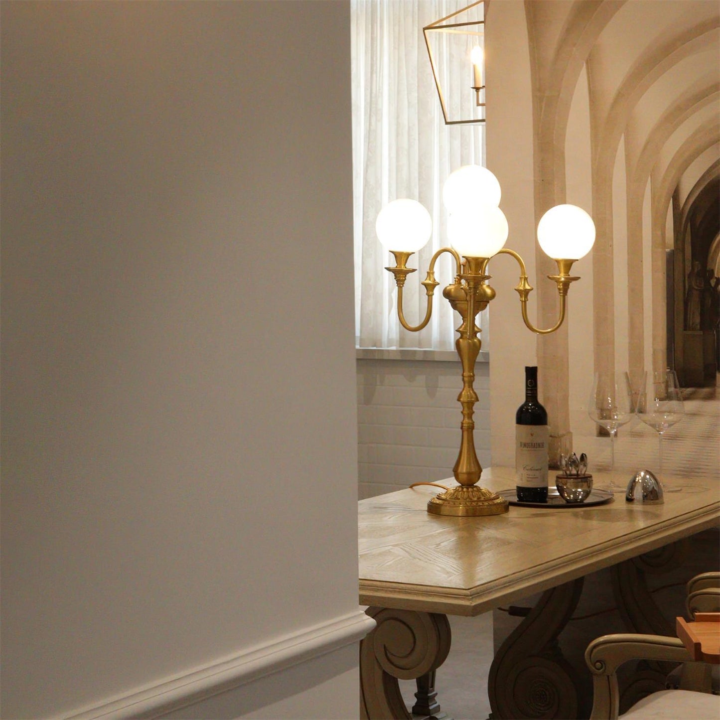 Beatty Brass Table Lamp - Loonglight