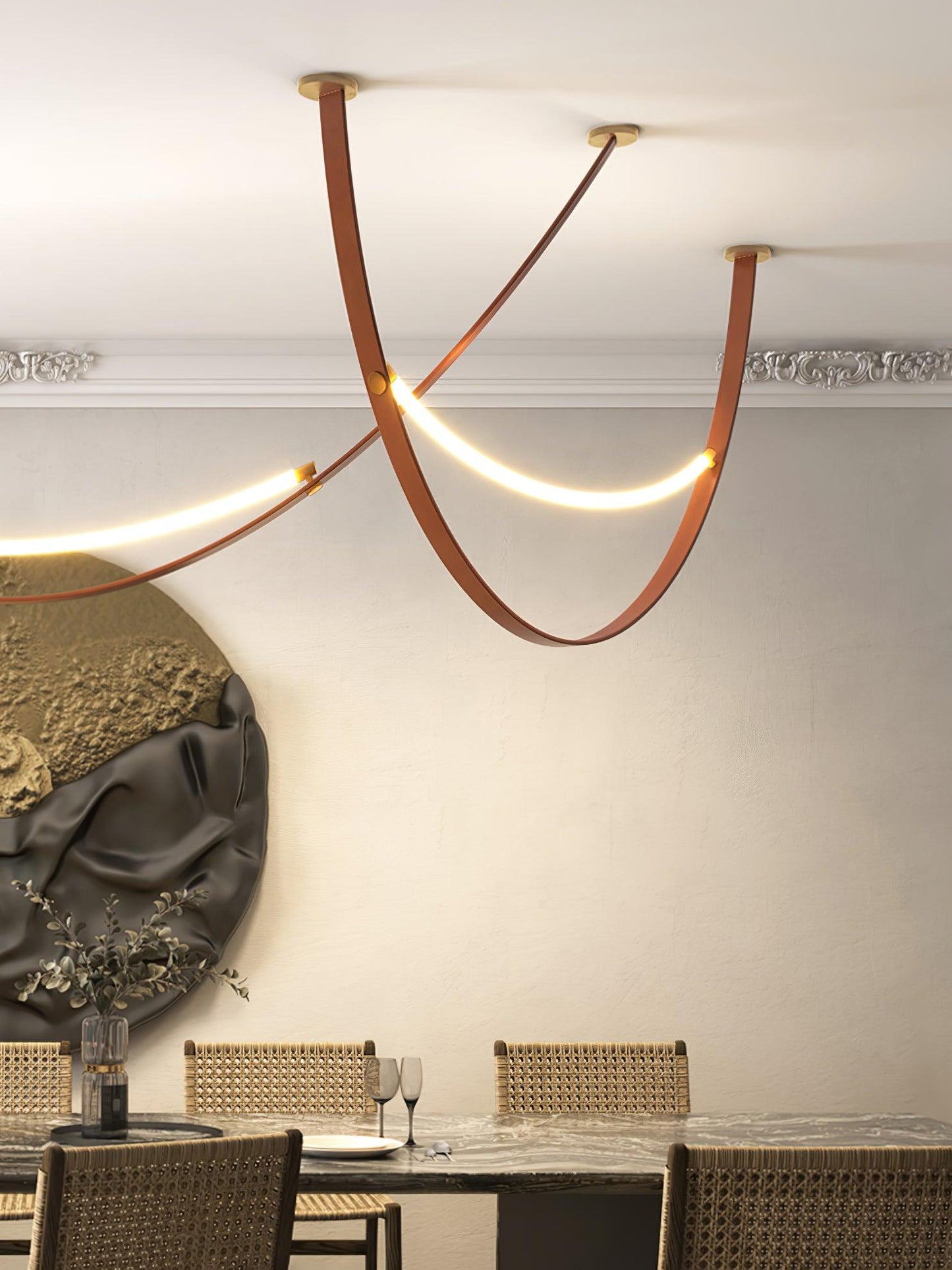 Belt Leather Pendant Lamp - Loonglight