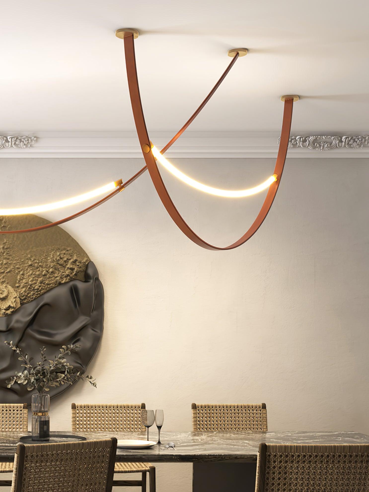 Belt Leather Pendant Lamp - Loonglight