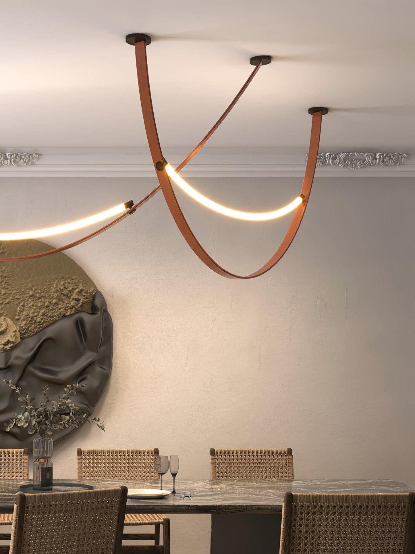 Belt Leather Pendant Lamp - Loonglight