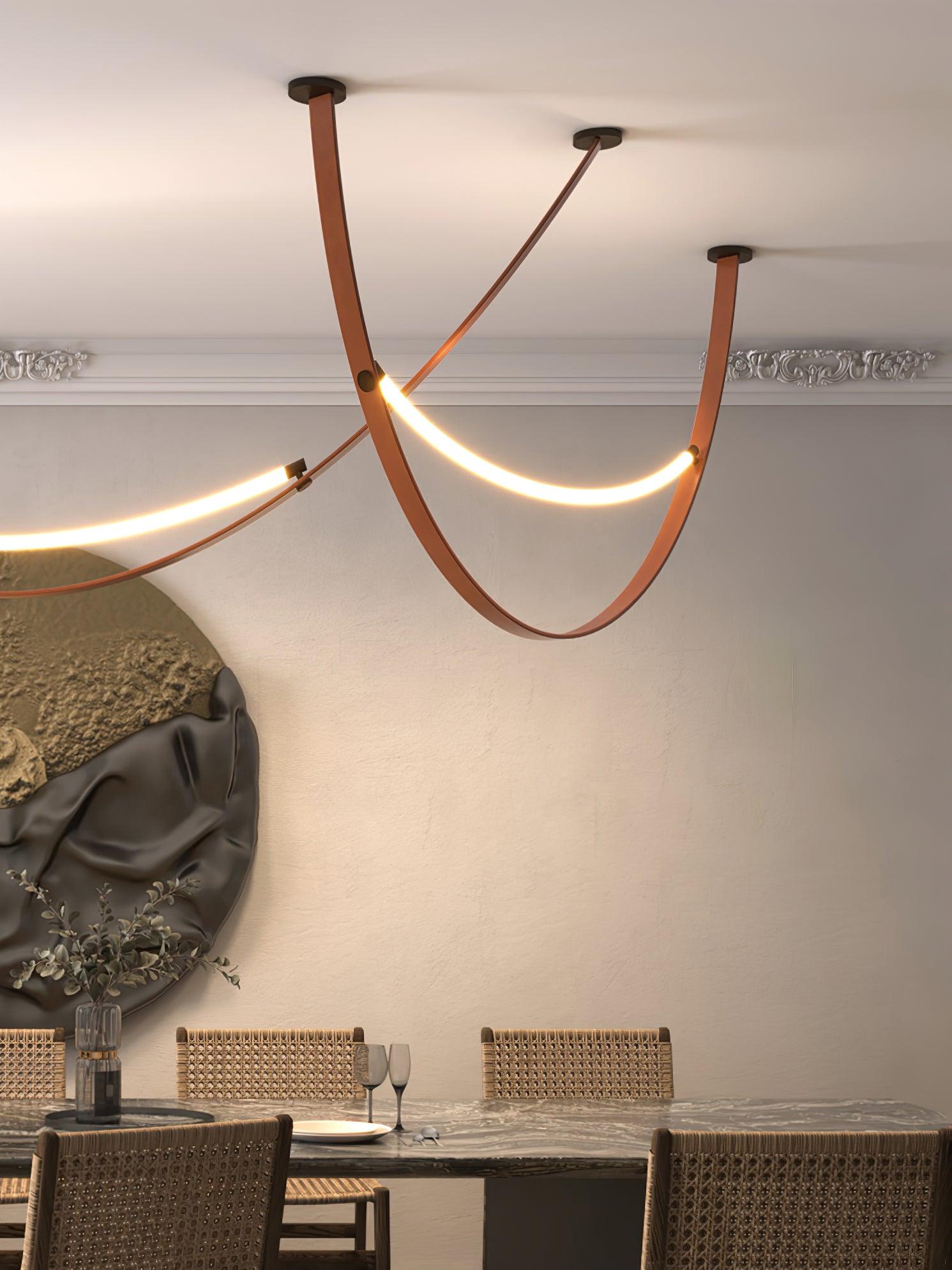 Belt Leather Pendant Lamp - Loonglight
