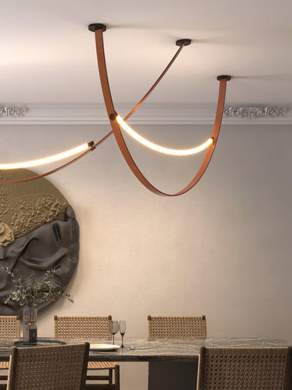 Belt Leather Pendant Lamp - Loonglight