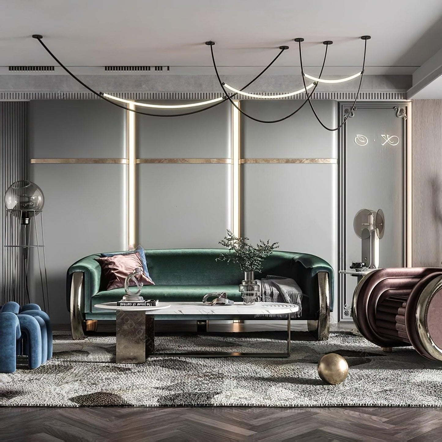 Belt Leather Pendant Lamp - Loonglight