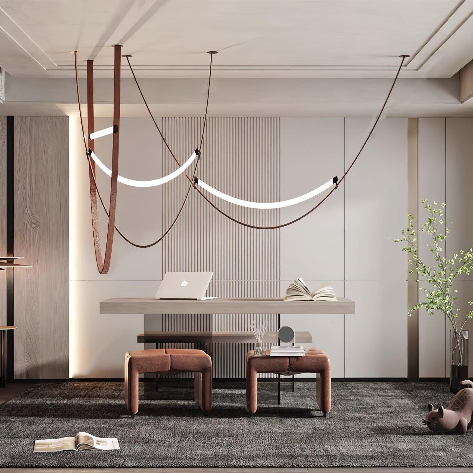Belt Leather Pendant Lamp - Loonglight