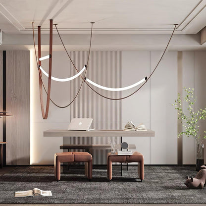 Belt Leather Pendant Lamp - Loonglight