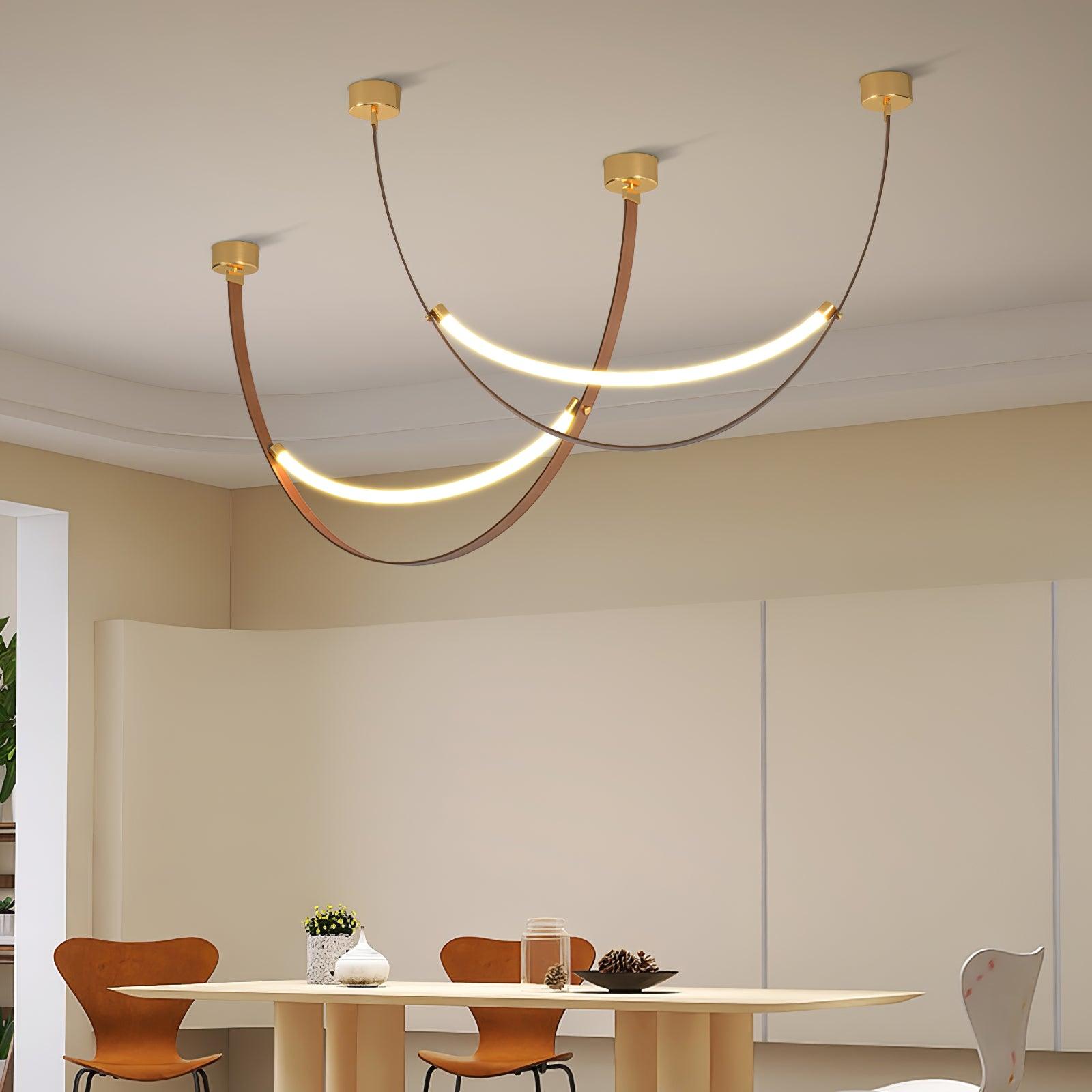 Belt Leather Pendant Lamp - Loonglight