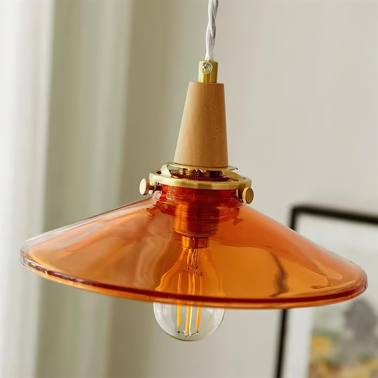 Benra Orange Pendant Light