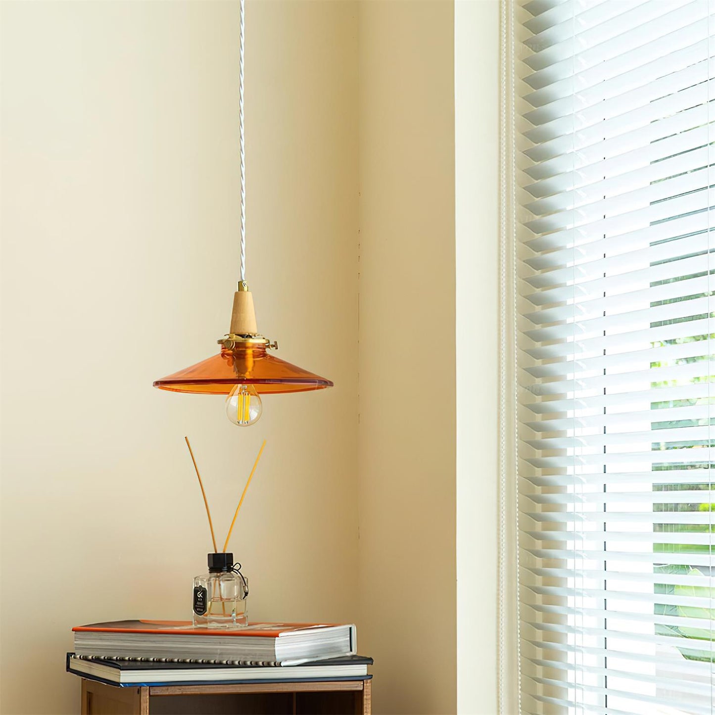 Benra Orange Pendant Light