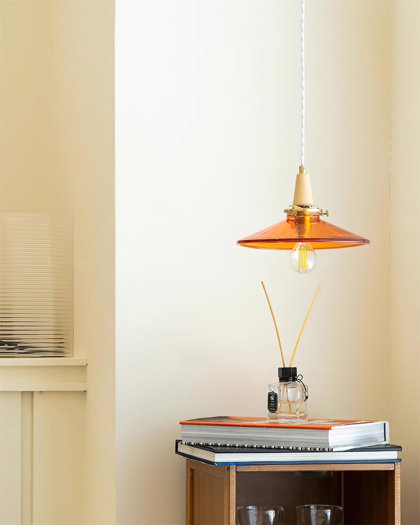Benra Orange Pendant Light